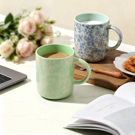 SayMOJO 17oz Ceramic Coffee Mugs – Set of 4