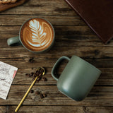 SayMOJO 14oz Ceramic Coffee Mugs – Set of 6, Reactive Glaze
