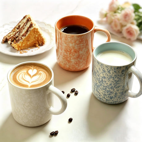 SayMOJO 17oz Ceramic Coffee Mugs – Set of 4