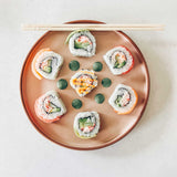 SayMOJO Ceramic Flat Plates – Set of 6, 8 Inch, Neutral Colors