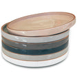 SayMOJO Ceramic Flat Plates – Set of 6, 8 Inch, Neutral Colors