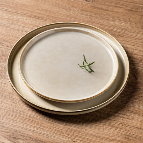SayMOJO Stoneware Dinnerware Set – Reactive Glaze, Service for 8